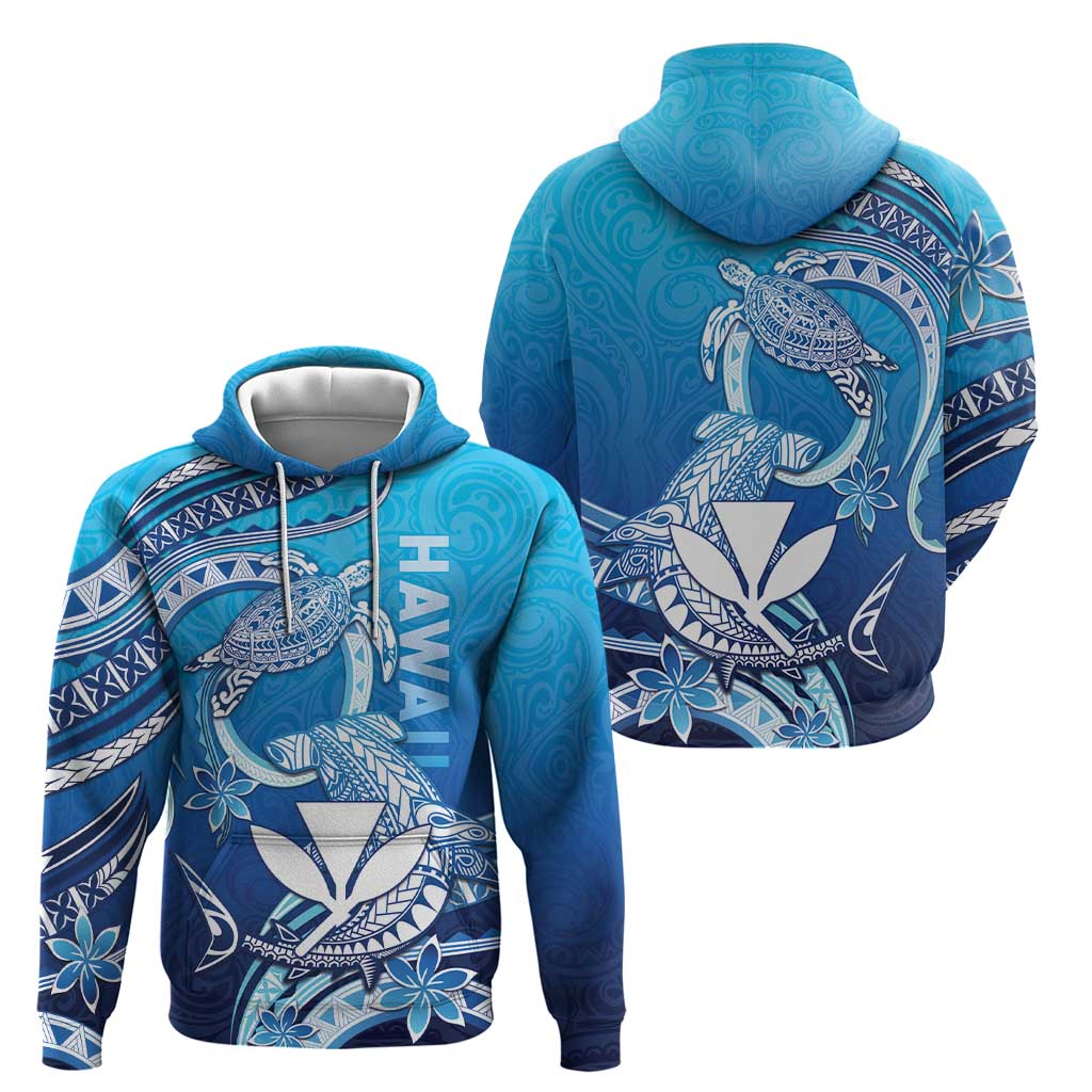 Hawaii Hoodie Turtle With Hammerhead Shark Oceanic
