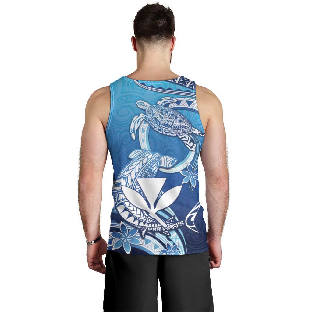 Hawaii Men Tank Top Turtle With Hammerhead Shark Oceanic DT04 - Polynesian Pride