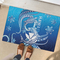 Hawaii Rubber Doormat Turtle With Hammerhead Shark Oceanic DT04 - Polynesian Pride