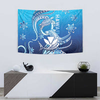 Hawaii Tapestry Turtle With Hammerhead Shark Oceanic