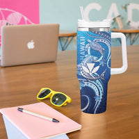 Hawaii Tumbler With Handle Turtle With Hammerhead Shark Oceanic DT04 - Polynesian Pride