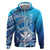 Hawaii Zip Hoodie Turtle With Hammerhead Shark Oceanic