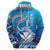 Hawaii Zip Hoodie Turtle With Hammerhead Shark Oceanic