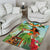 Hawaii Lei Day Area Rug Hula Girl With Tropical Forest