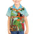 Hawaii Lei Day Family Matching Off The Shoulder Long Sleeve Dress and Hawaiian Shirt Hula Girl With Tropical Forest