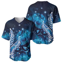 New Zealand Matariki Baseball Jersey Maori Koru Mix Silver Fern