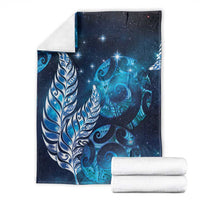 New Zealand Matariki Blanket Maori Koru Mix Silver Fern