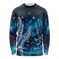 New Zealand Matariki Long Sleeve Shirt Maori Koru Mix Silver Fern