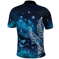 New Zealand Matariki Polo Shirt Maori Koru Mix Silver Fern