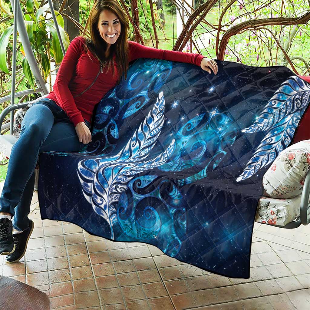 New Zealand Matariki Quilt Maori Koru Mix Silver Fern