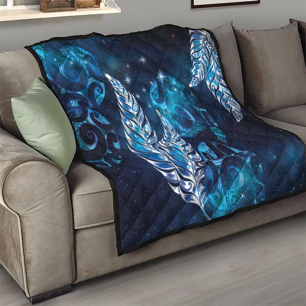 New Zealand Matariki Quilt Maori Koru Mix Silver Fern