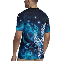 New Zealand Matariki Rugby Jersey Maori Koru Mix Silver Fern