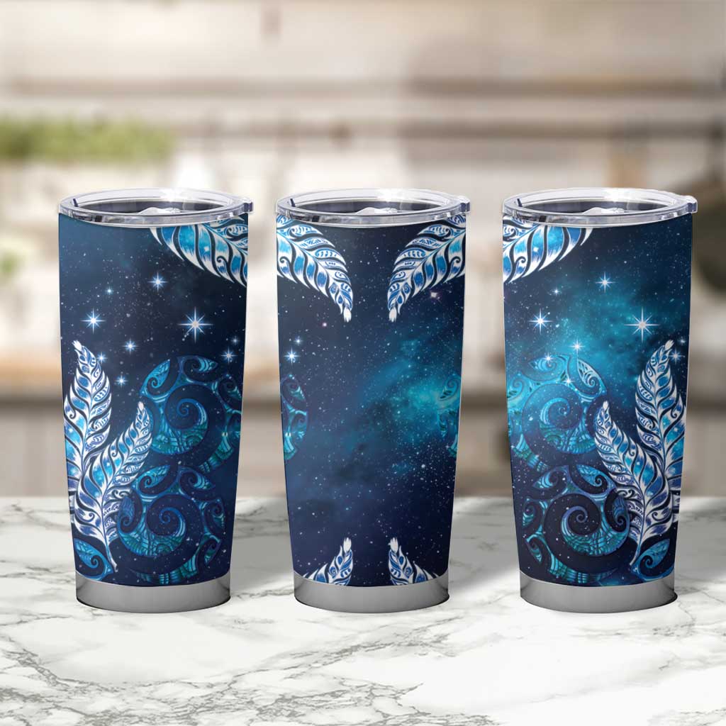 New Zealand Matariki Tumbler Cup Maori Koru Mix Silver Fern