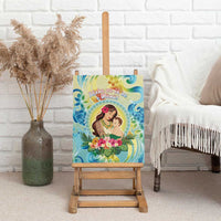 Hawaii Mother's Day Canvas Wall Art I Love You Mom DT04 - Polynesian Pride