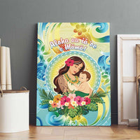 Hawaii Mother's Day Canvas Wall Art I Love You Mom DT04 - Polynesian Pride