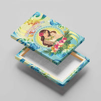 Hawaii Mother's Day Canvas Wall Art I Love You Mom DT04 - Polynesian Pride