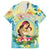 Personalised Hawaii Mother's Day Family Matching Off Shoulder Maxi Dress and Hawaiian Shirt I Love You Mom