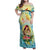 Personalised Hawaii Mother's Day Family Matching Off Shoulder Maxi Dress and Hawaiian Shirt I Love You Mom