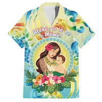 Personalised Hawaii Mother's Day Family Matching Puletasi and Hawaiian Shirt I Love You Mom