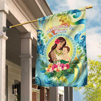 Hawaii Mother's Day Garden Flag I Love You Mom DT04 House Flag Yellow - Polynesian Pride