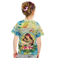 Personalised Hawaii Mother's Day Kid T Shirt I Love You Mom
