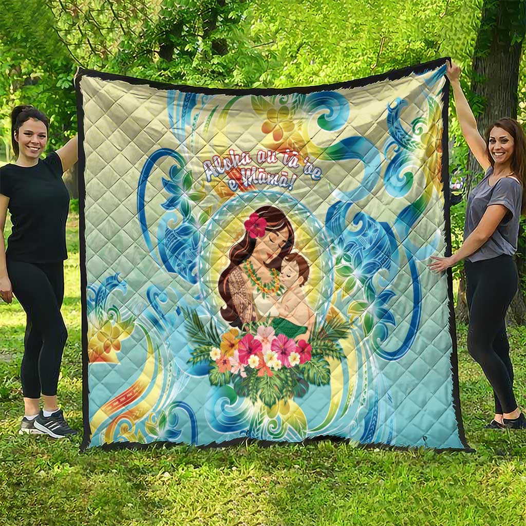 Hawaii Mother's Day Quilt I Love You Mom