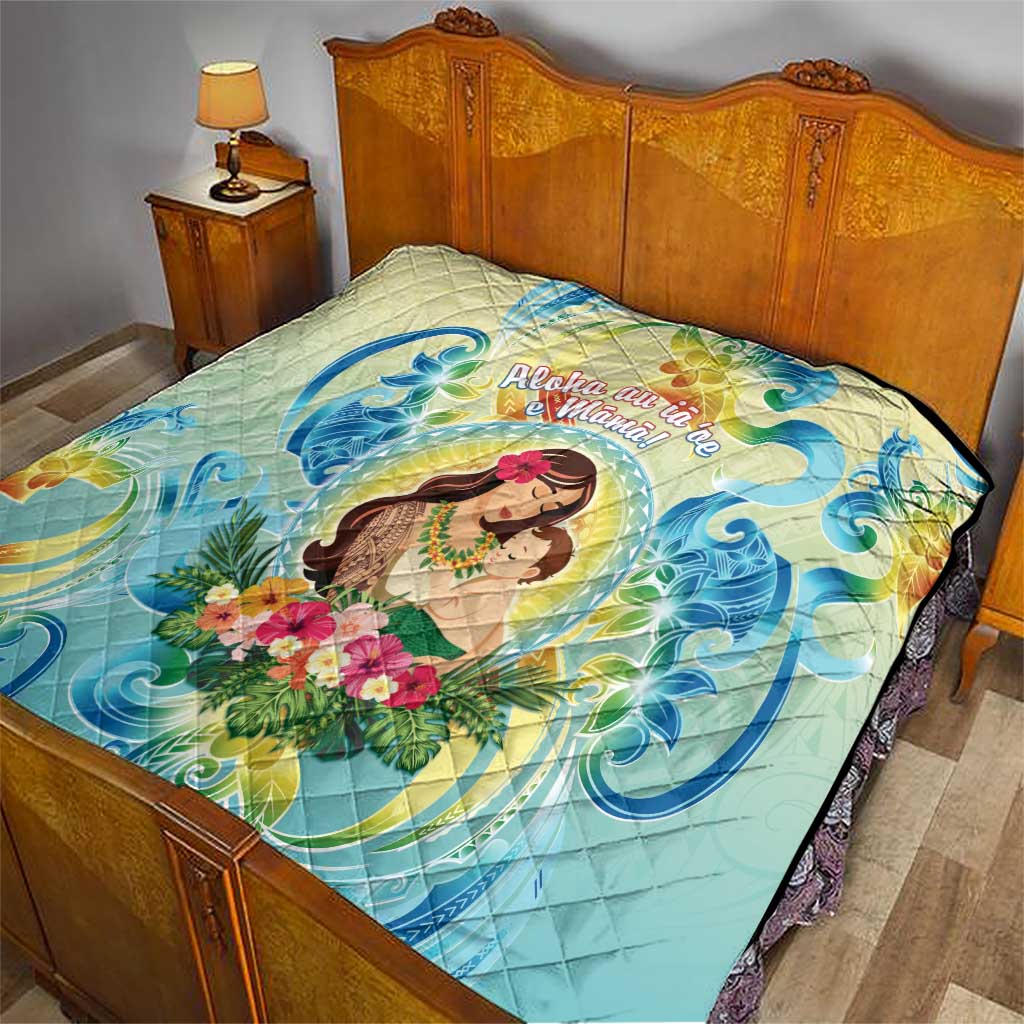 Hawaii Mother's Day Quilt I Love You Mom