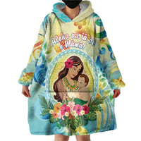 Personalised Hawaii Mother's Day Wearable Blanket Hoodie I Love You Mom DT04 - Polynesian Pride