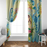 Hawaii Mother's Day Window Curtain I Love You Mom DT04 - Polynesian Pride
