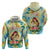 Personalised Hawaii Mother's Day Zip Hoodie I Love You Mom