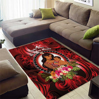 New Zealand Mother's Day Area Rug I Love You Mom