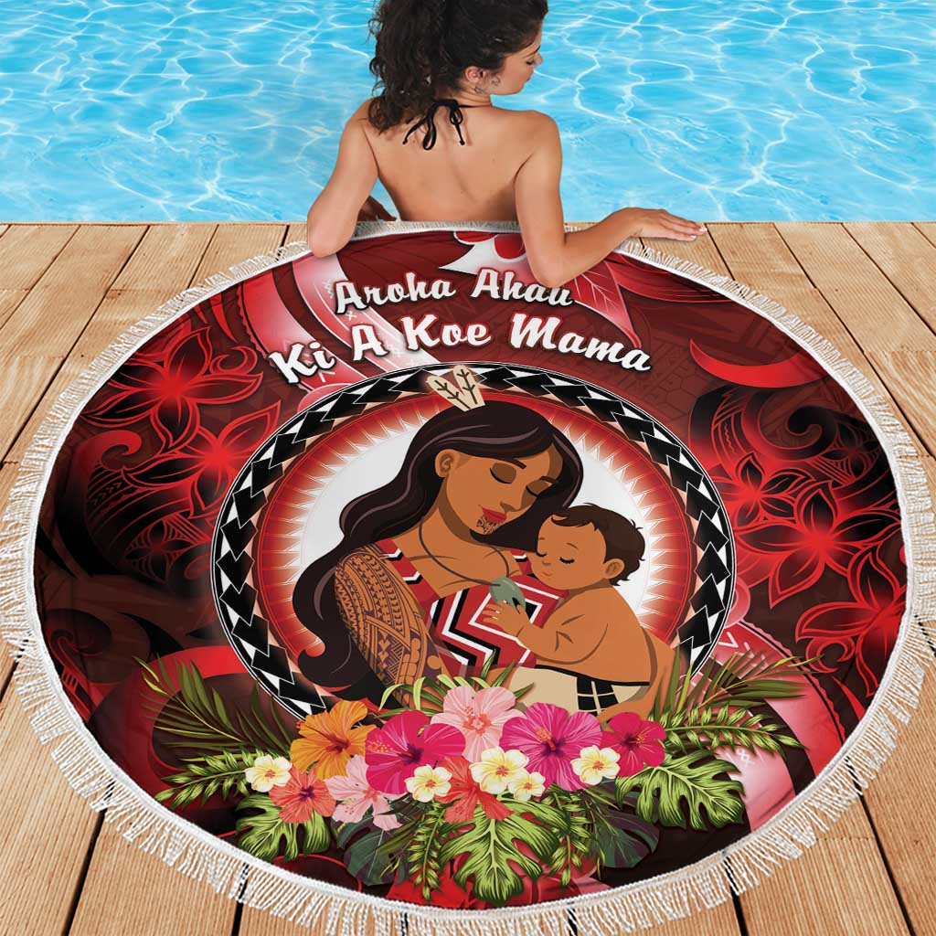 New Zealand Mother's Day Beach Blanket I Love You Mom DT04 - Polynesian Pride