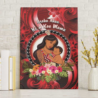 New Zealand Mother's Day Canvas Wall Art I Love You Mom DT04 Without Frame Red - Polynesian Pride