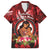 Personalised New Zealand Mother's Day Family Matching Off Shoulder Maxi Dress and Hawaiian Shirt I Love You Mom