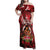 Personalised New Zealand Mother's Day Family Matching Off Shoulder Maxi Dress and Hawaiian Shirt I Love You Mom