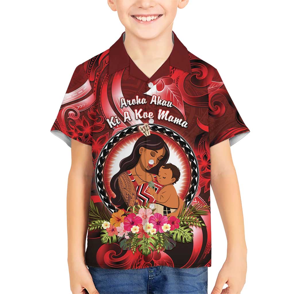 Personalised New Zealand Mother's Day Hawaiian Shirt I Love You Mom DT04 - Polynesian Pride