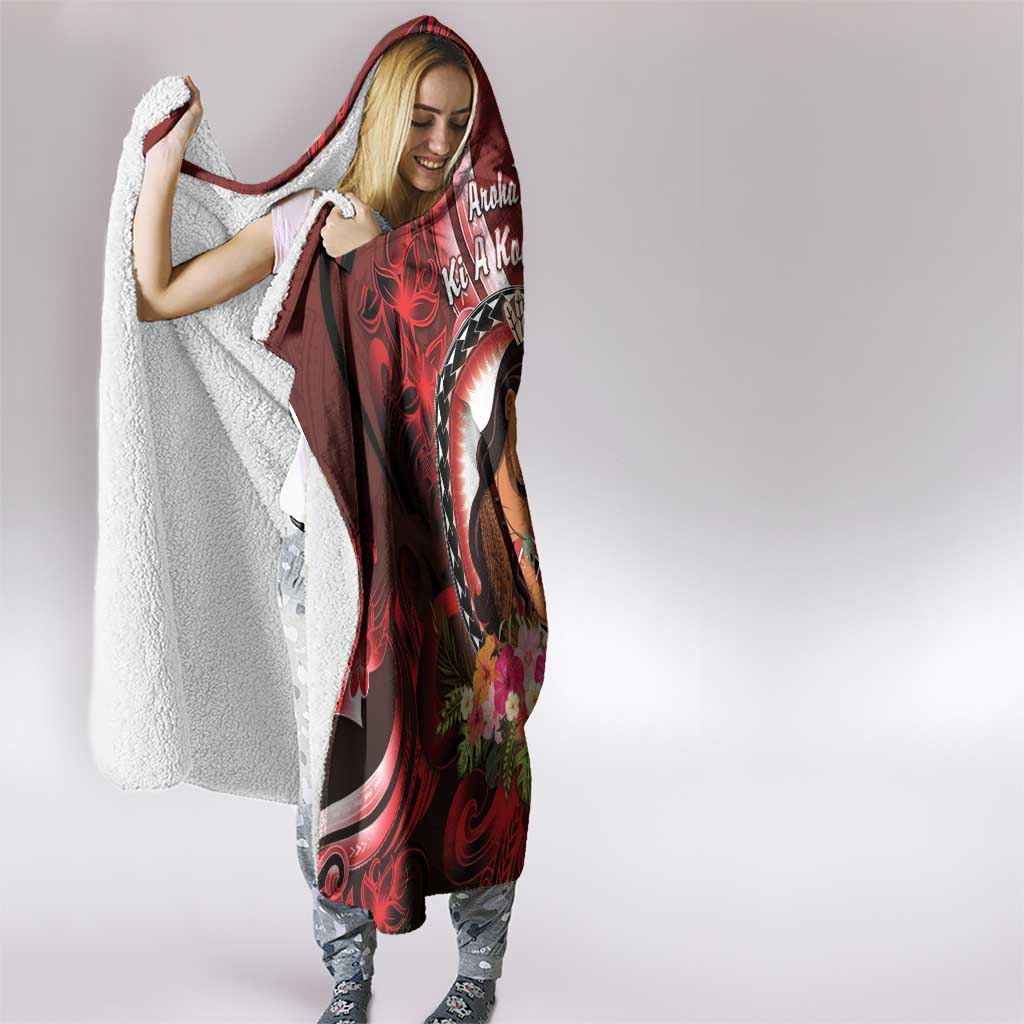 New Zealand Mother's Day Hooded Blanket I Love You Mom DT04 - Polynesian Pride