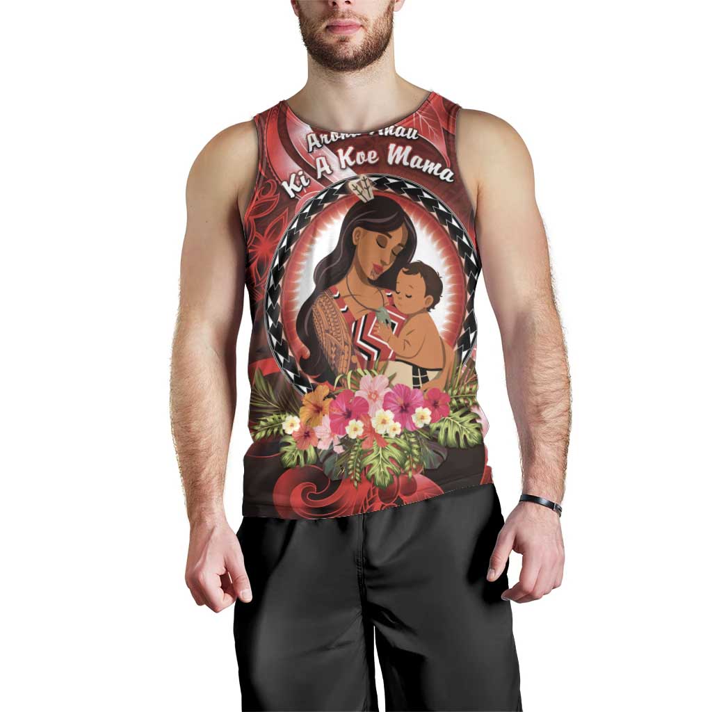 Personalised New Zealand Mother's Day Men Tank Top I Love You Mom DT04 - Polynesian Pride