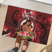 New Zealand Mother's Day Rubber Doormat I Love You Mom DT04 - Polynesian Pride