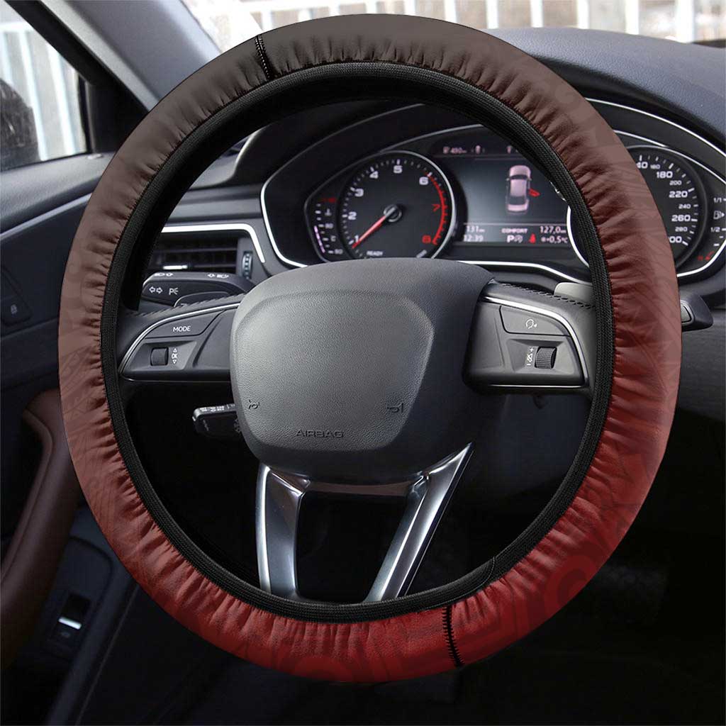 New Zealand Mother's Day Steering Wheel Cover I Love You Mom DT04 - Polynesian Pride