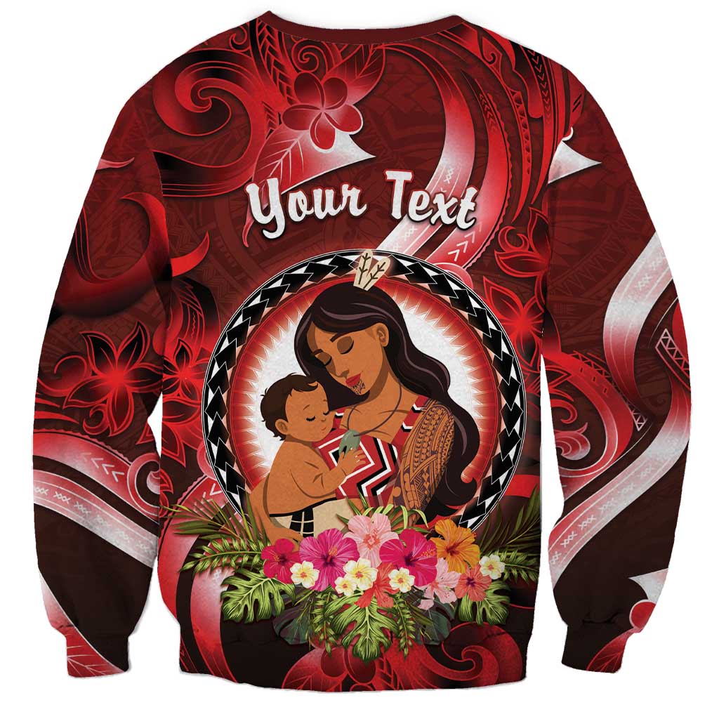 Personalised New Zealand Mother's Day Sweatshirt I Love You Mom DT04 - Polynesian Pride