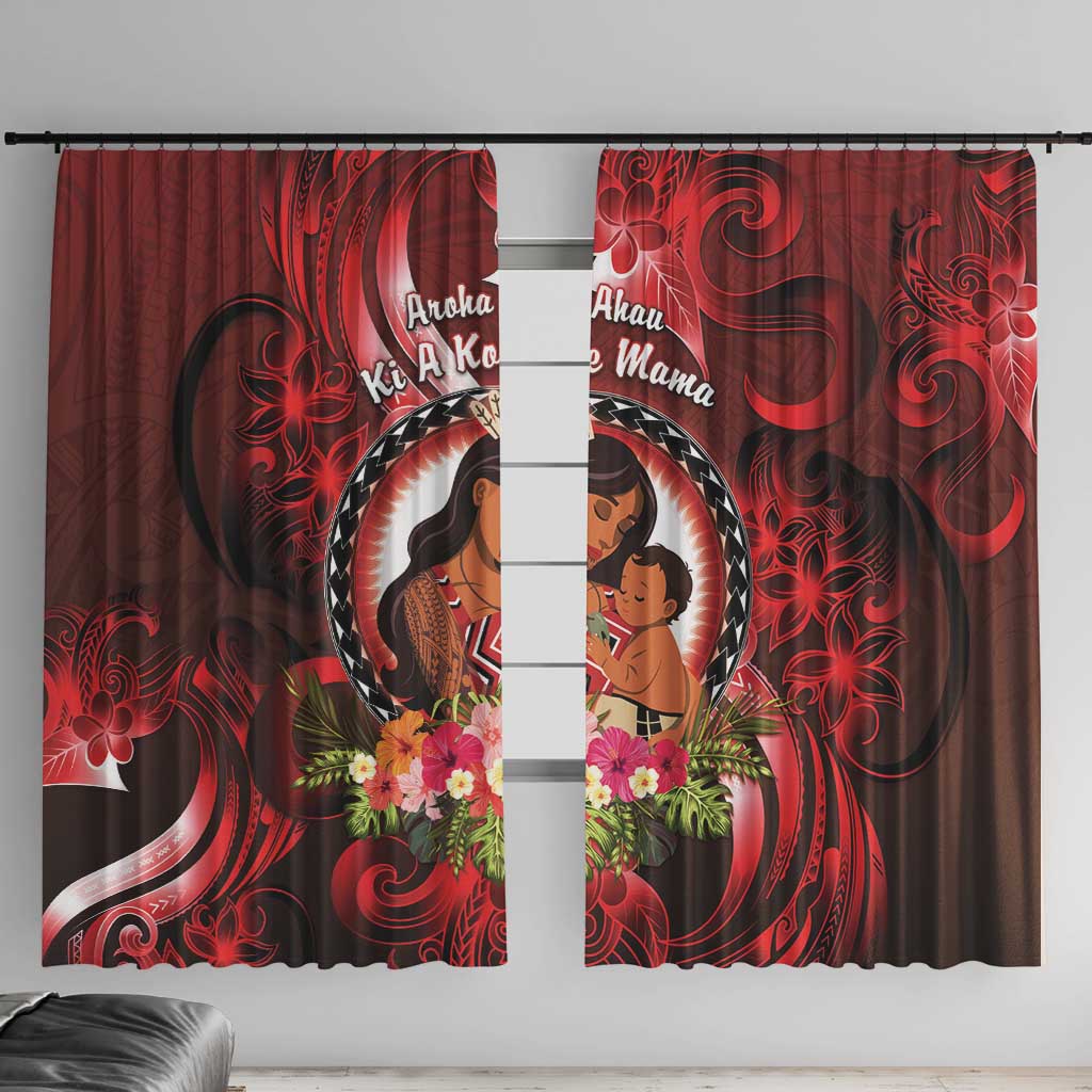 New Zealand Mother's Day Window Curtain I Love You Mom