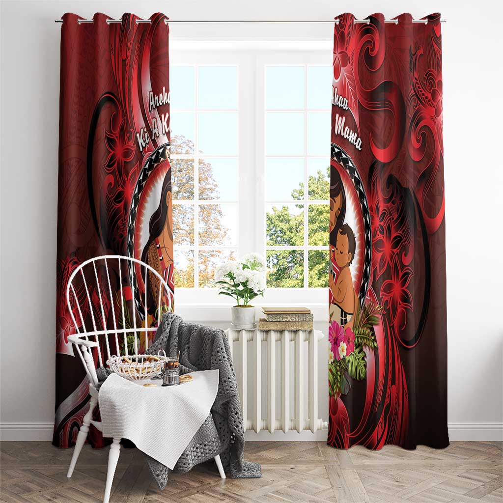 New Zealand Mother's Day Window Curtain I Love You Mom DT04 - Polynesian Pride