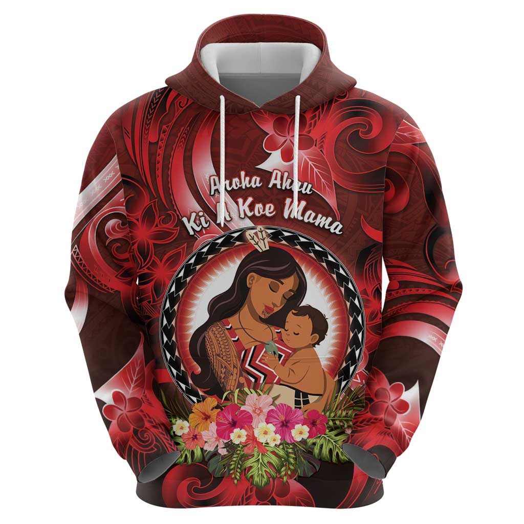 Personalised New Zealand Mother's Day Zip Hoodie I Love You Mom