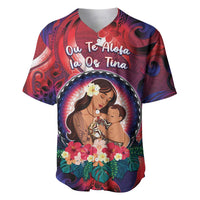 Personalised Samoa Mother's Day Baseball Jersey I Love You Mom