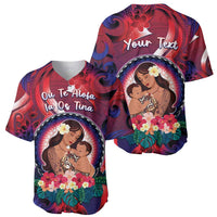 Personalised Samoa Mother's Day Baseball Jersey I Love You Mom