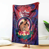 Samoa Mother's Day Blanket I Love You Mom DT04 - Polynesian Pride