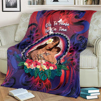 Samoa Mother's Day Blanket I Love You Mom DT04 - Polynesian Pride
