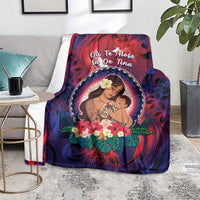 Samoa Mother's Day Blanket I Love You Mom DT04 - Polynesian Pride