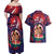 Personalised Samoa Mother's Day Couples Matching Off Shoulder Maxi Dress and Hawaiian Shirt I Love You Mom